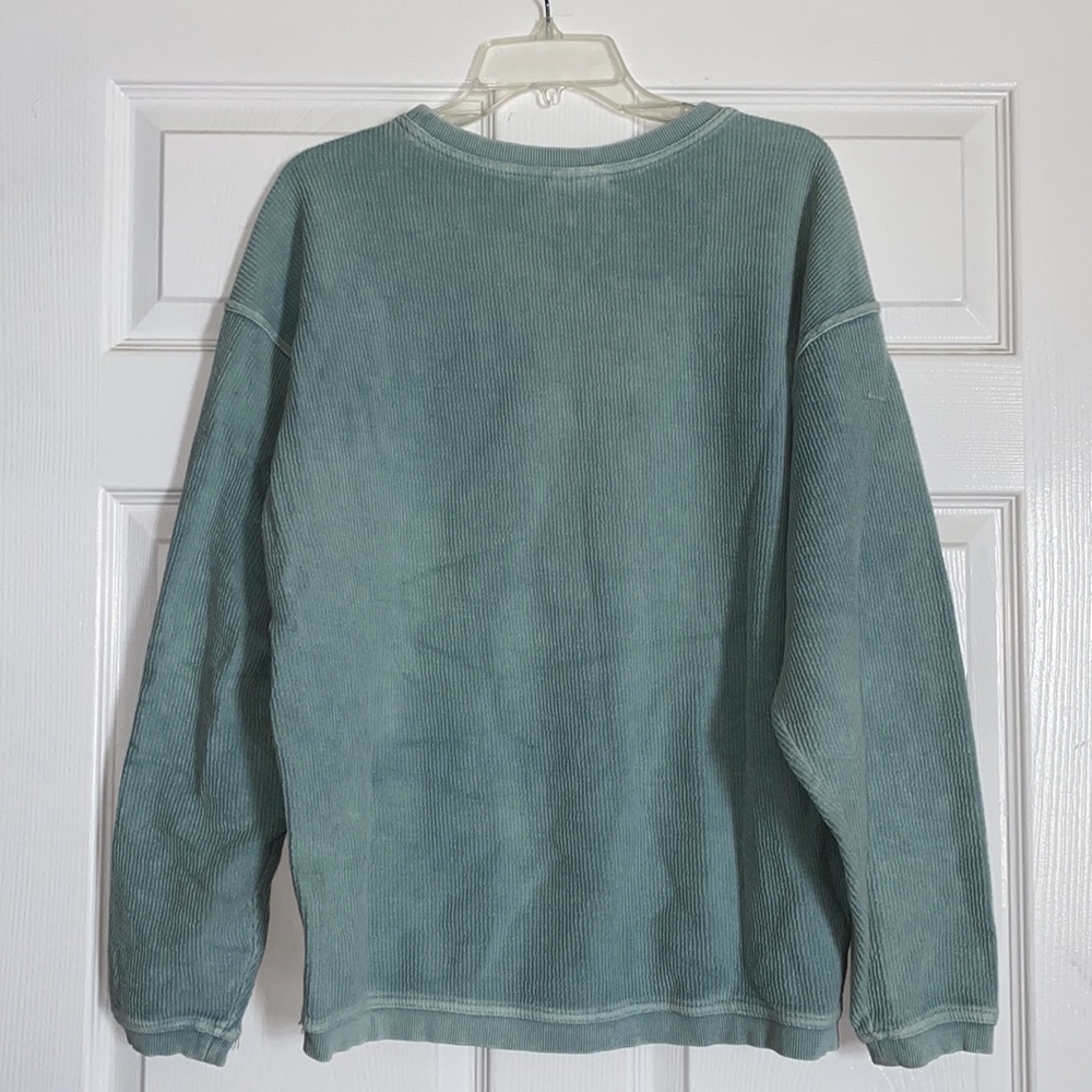 Charles River Apparel Sea Green Ribbed Longsleeve - Picture 2 of 4